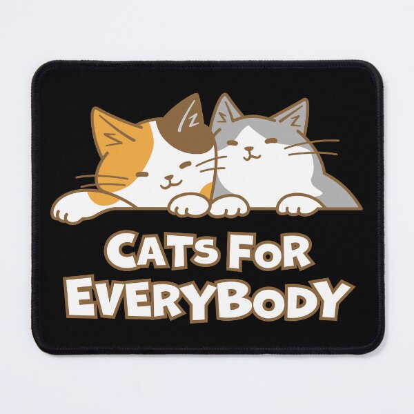 Item preview, Cats for Everybody – Cute Feline Duo Design_BK designed and sold by AckeeWolf.
