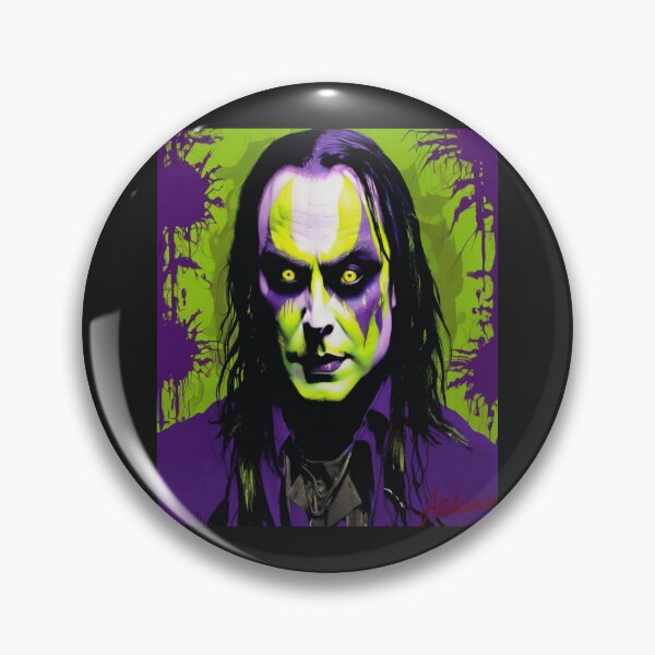 Item preview, "Dark Pop Art Portrait of Dani Filth" designed and sold by Artisticanvas.