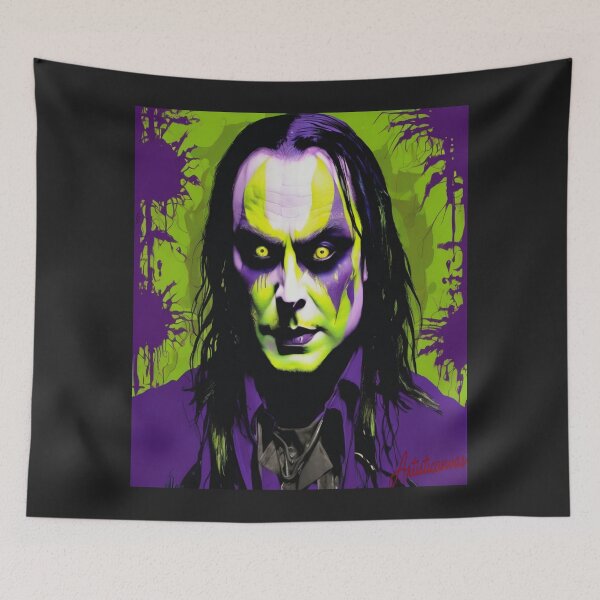 Item preview, "Dark Pop Art Portrait of Dani Filth" designed and sold by Artisticanvas.