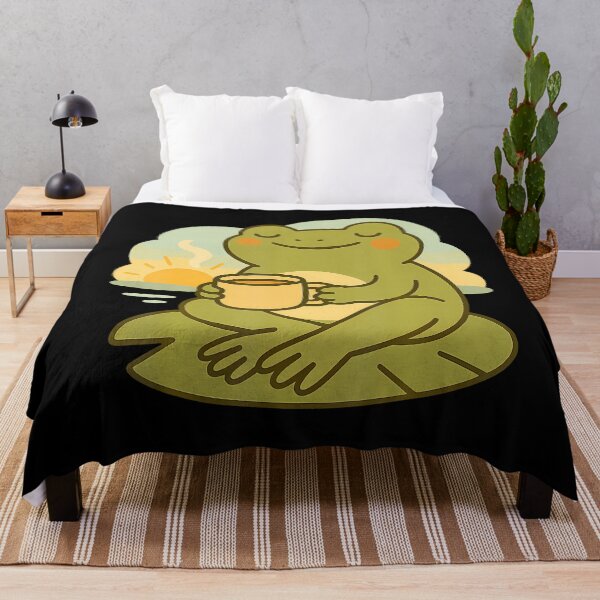 Item preview, Morning Coffee Frog Calm And Peaceful designed and sold by KarlaLeanne.