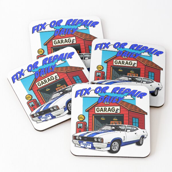 Item preview, Fix Or Repair Daily Ford Cobra GT Workshop Art designed and sold by Michael van der Hoorn.