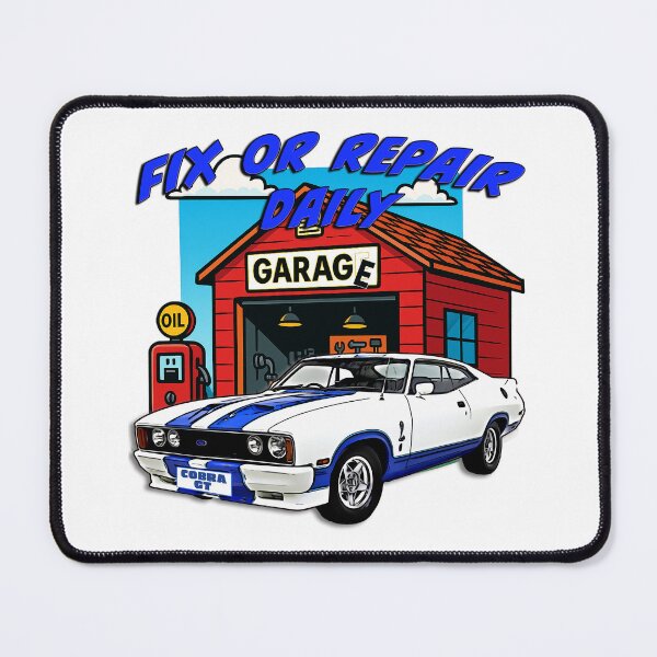Item preview, Fix Or Repair Daily Ford Cobra GT Workshop Art designed and sold by Michael van der Hoorn.