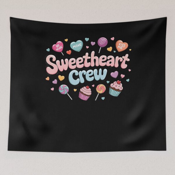 Item preview, Sweetheart Crew Pastel Candy And Cupcake Theme designed and sold by KristinCleo.