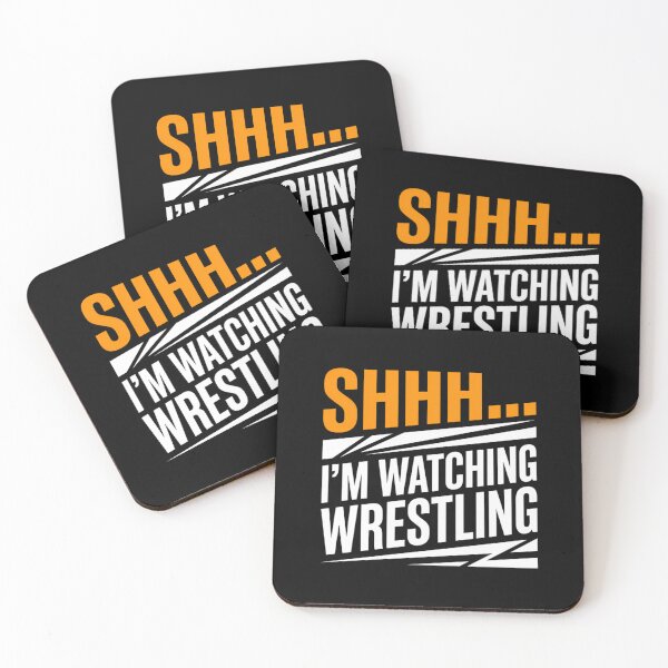 Item preview, Shhh Im Watching Wrestling Funny Sports Fan Humor designed and sold by Mason-Pride.