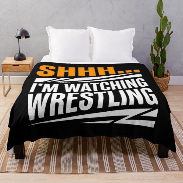 Item preview, Shhh Im Watching Wrestling Funny Sports Fan Humor designed and sold by Mason-Pride.
