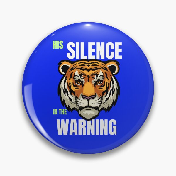 Item preview, His Silence Is the Warning – Bold Mysterious Statement Tee designed and sold by SALEX.com.