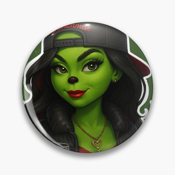 Item preview, Sassy Grinch Girl Christmas coco – Holiday Mischief designed and sold by Dreamy Panda Studio .