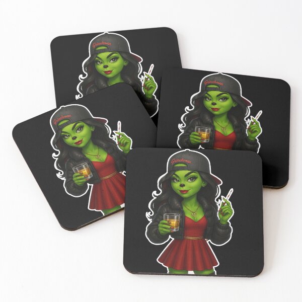 Item preview, Sassy Grinch Girl Christmas coco – Holiday Mischief designed and sold by Dreamy Panda Studio .