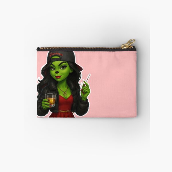 Item preview, Sassy Grinch Girl Christmas coco – Holiday Mischief designed and sold by Dreamy Panda Studio .