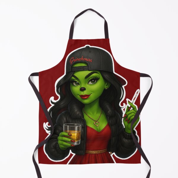Item preview, Sassy Grinch Girl Christmas coco – Holiday Mischief designed and sold by Dreamy Panda Studio .