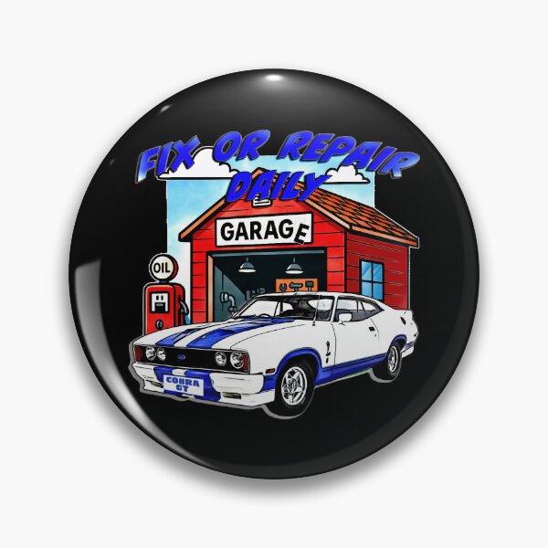 Item preview, Fix Or Repair Daily XC Cobra GT Garage Art designed and sold by Michael van der Hoorn.