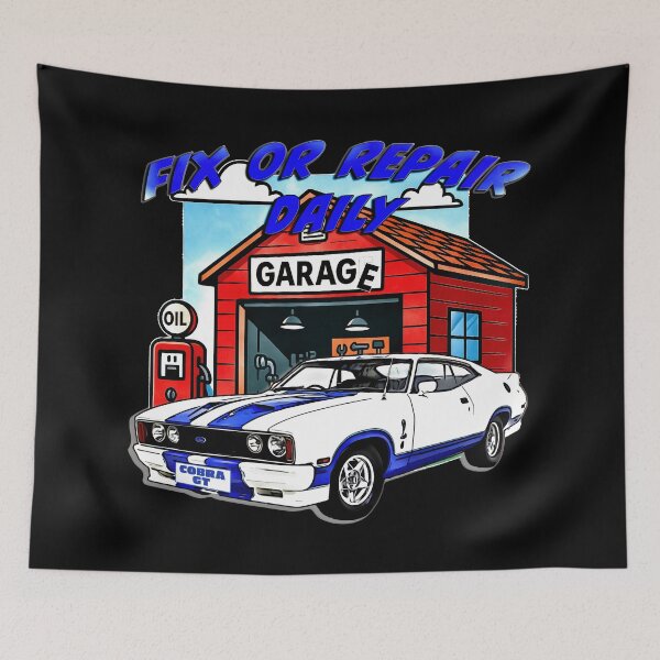 Item preview, Fix Or Repair Daily XC Cobra GT Garage Art designed and sold by Michael van der Hoorn.