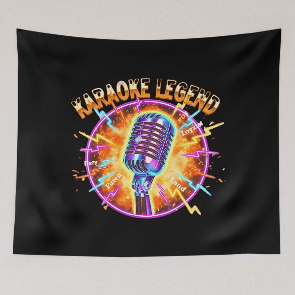 Item preview, Karaoke Legend Microphone Lightning Vintage designed and sold by KarlaLeanne.