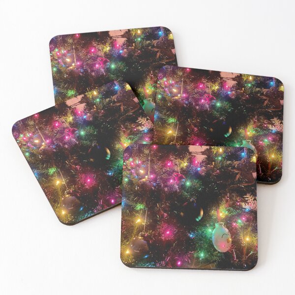 Item preview, Close up of the Christmas lights on the tree phot designed and sold by Raineylanes.
