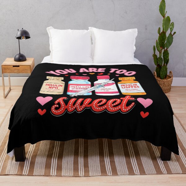 Item preview, You Are Too Sweet Valentine Nurse Insulin Diabetes Icu Nurse designed and sold by KristyCharleen.