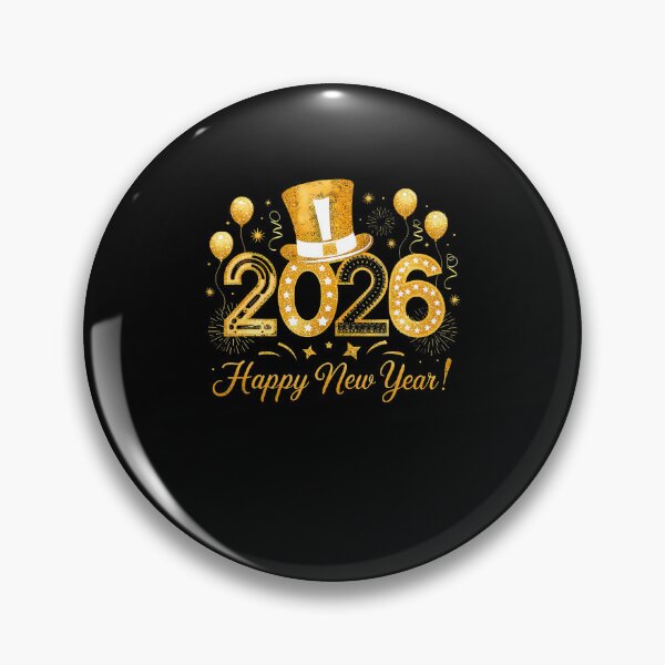Item preview, Happy New Year 2026 Tophat And Balloons designed and sold by JanisPenelope.