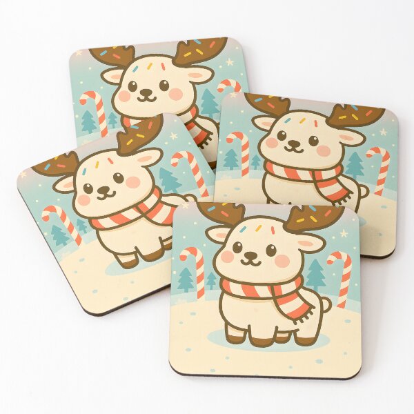 Item preview, Marshmallow Moose – Kawaii Holiday Animal Treat designed and sold by Whiskers&Waffles.