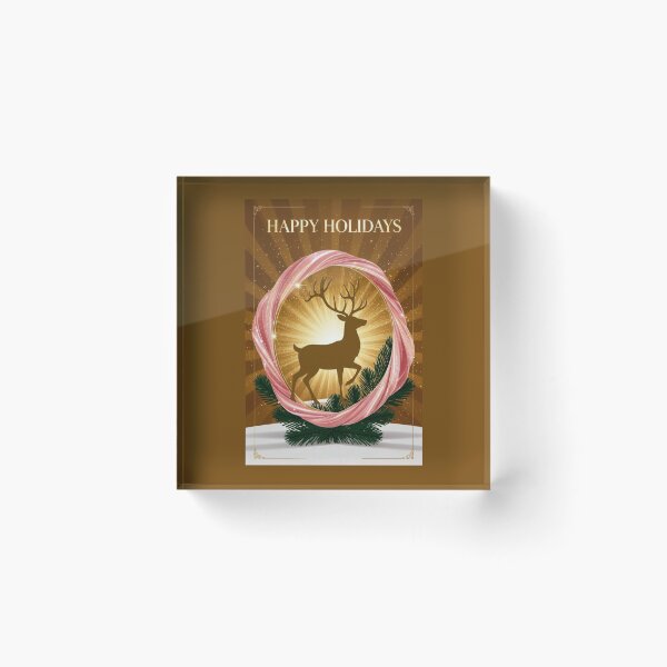 Item preview, Reindeer-Happy Holidays designed and sold by DesignsByPrnces.