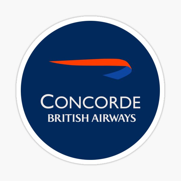 British Airways Concorde Logo Sticker