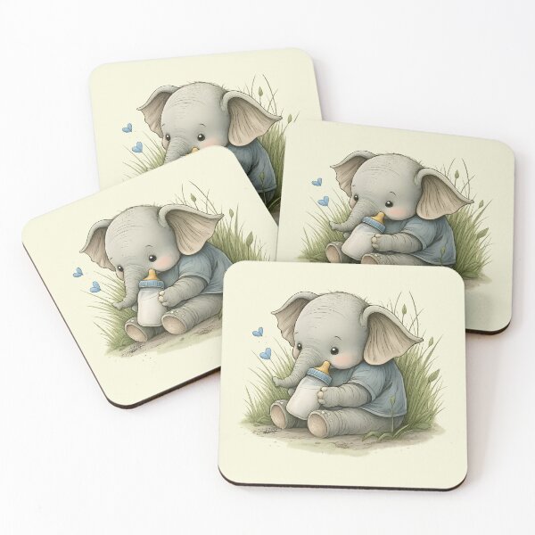 Item preview, Baby Elephant with Bottle - Story designed and sold by DakotaPoppin.