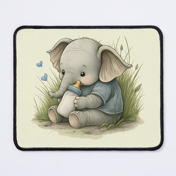 Item preview, Baby Elephant with Bottle - Story designed and sold by DakotaPoppin.