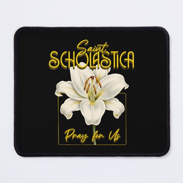 Item preview, St Scholastica Saints Catholic Lily Purity designed and sold by LindaRuby1.