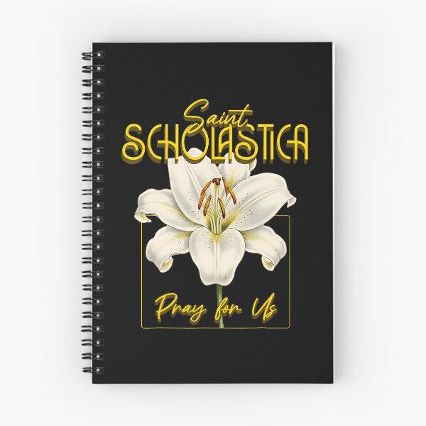 Item preview, St Scholastica Saints Catholic Lily Purity designed and sold by LindaRuby1.
