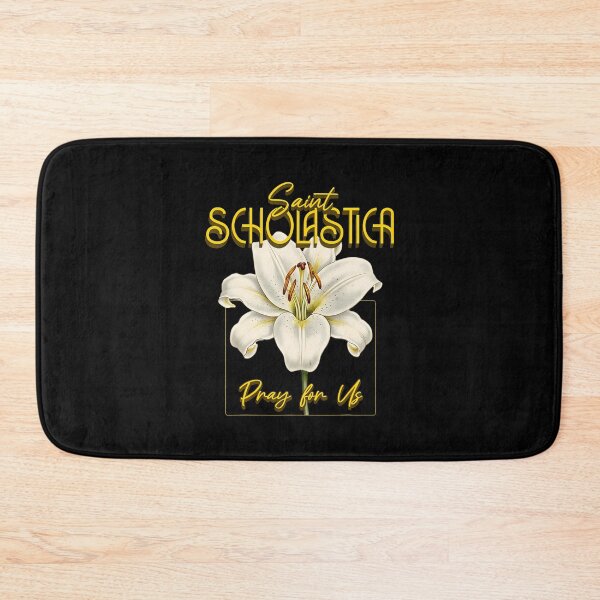 Item preview, St Scholastica Saints Catholic Lily Purity designed and sold by LindaRuby1.