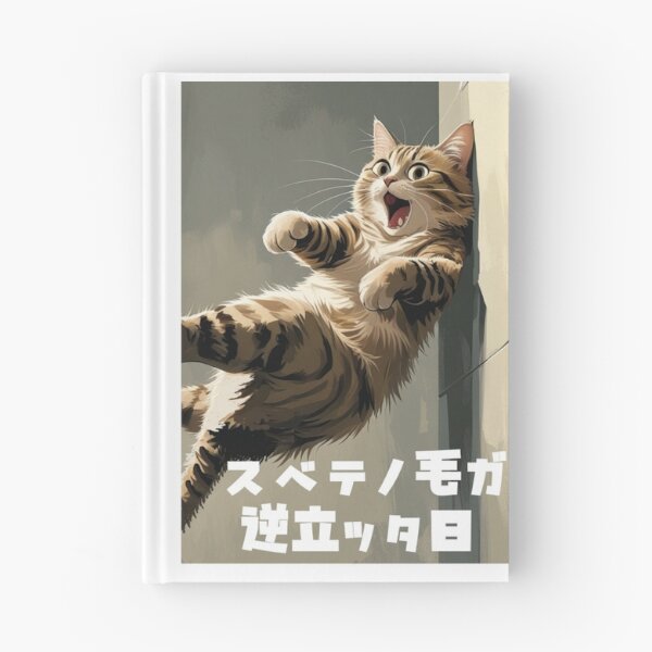 Item preview, The Day All My Fur Stood Up — Shocked Cat Japanese Text Design designed and sold by LEO'S CREATURE　れおずくりーちゃー.