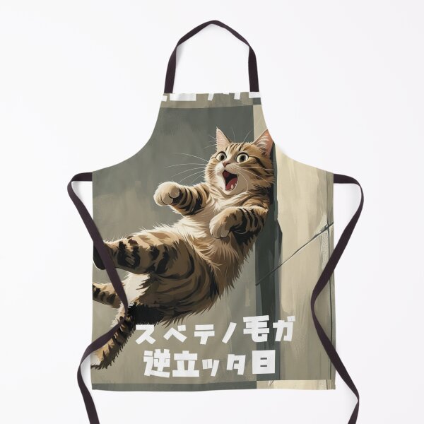 Item preview, The Day All My Fur Stood Up — Shocked Cat Japanese Text Design designed and sold by LEO'S CREATURE れおずくりーちゃー.
