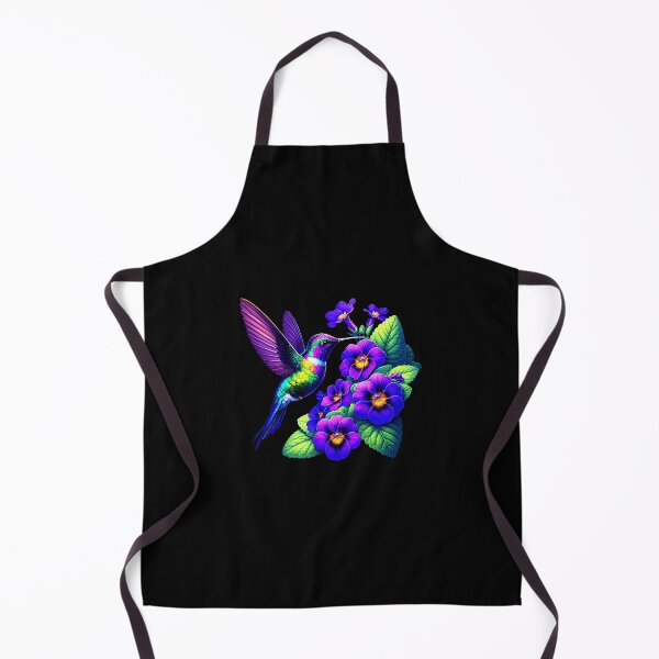 Item preview, African Violets Flowers Hummingbirds Home Flower Garden Art designed and sold by LindaRuby1.