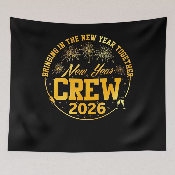 Item preview, Happy New Year Crew 2026 New Year's Eve Matching designed and sold by JanisPenelope.