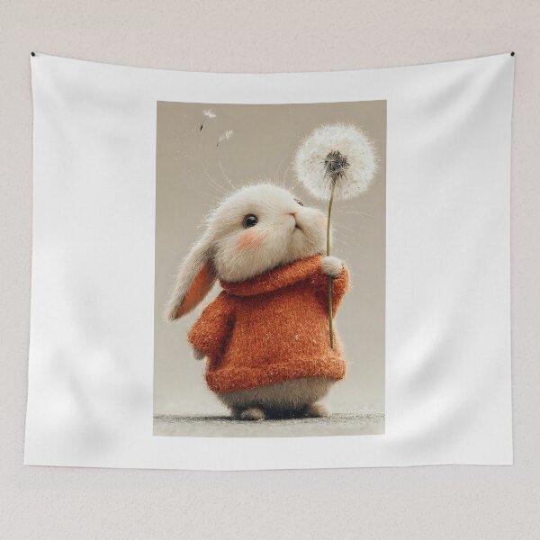 Item preview, Cute Little Dandelion Bunny Sticker designed and sold by DanielY01.
