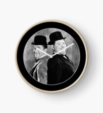 Laurel and Hardy, comedy double act Clock