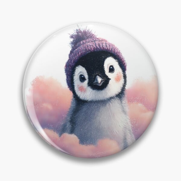 Item preview, Cute Little Cloud-Gazing Penguin Sticker designed and sold by DanielY01.