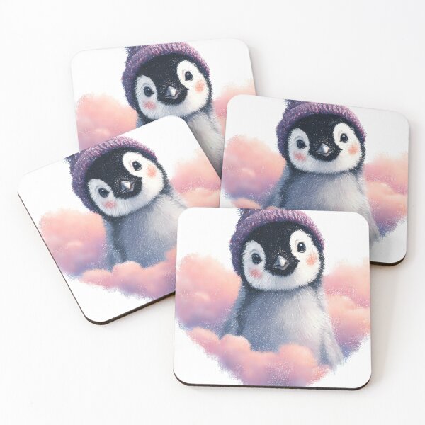 Item preview, Cute Little Cloud-Gazing Penguin Sticker designed and sold by DanielY01.
