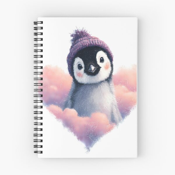 Item preview, Cute Little Cloud-Gazing Penguin Sticker designed and sold by DanielY01.