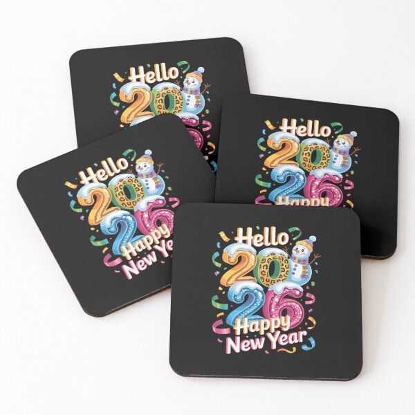 Item preview, Happy New Year 2026 Snowman Colorful Celebration designed and sold by JanisPenelope.