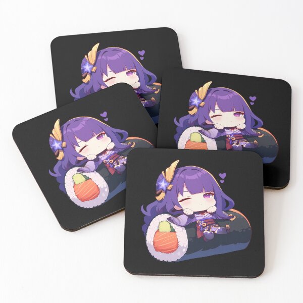 Item preview, Raiden Shogun Sushi Pose Kawaii Chibi Genshin Impact Game designed and sold by CarlosBender.