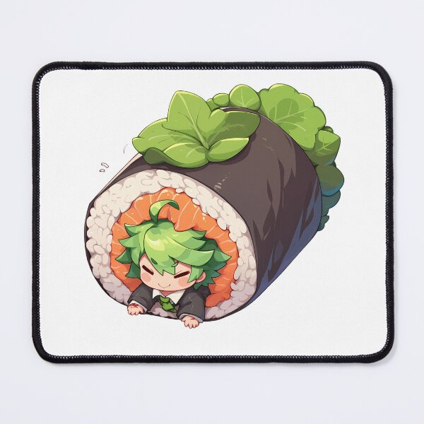 Item preview, Kawaii Hazama Blazblue Chibi Sushi Funny Sleepy Game Character Art designed and sold by CarlosBender.