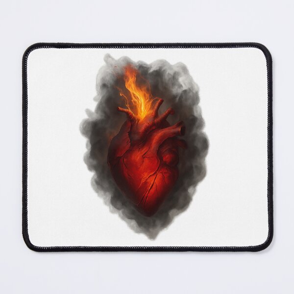 Item preview, Heart of Fire – Burning Passion Anatomical Heart designed and sold by Taymaz..