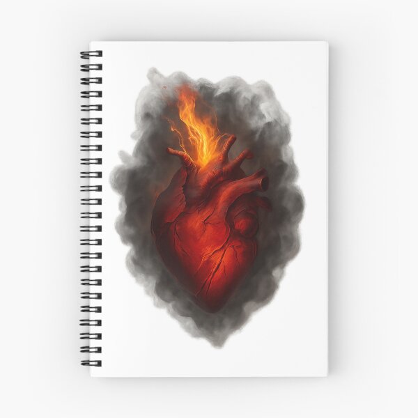 Item preview, Heart of Fire – Burning Passion Anatomical Heart designed and sold by Taymaz..