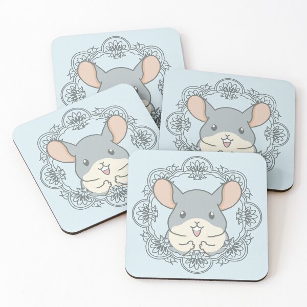 Item preview, Smiling Chinchilla with a Hint of Alphonse Mucha designed and sold by tayaan.