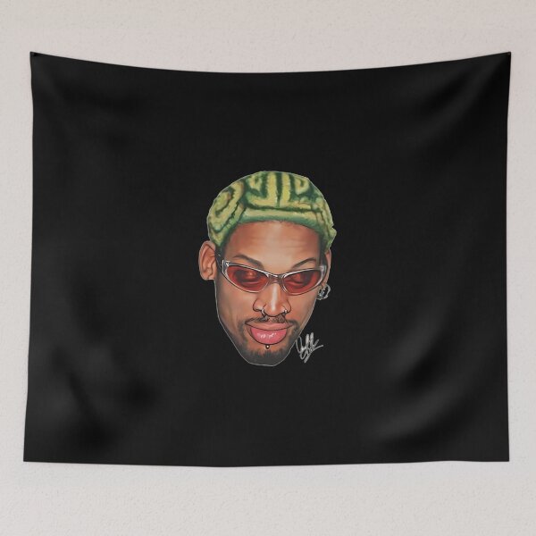 Item preview, Dennis-Rodman-Zig-Zag-Green-Hair designed and sold by NeleSchaefer.