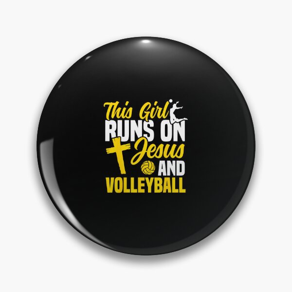 Item preview, Volleyball Player Team This Girl Runs On Jesus And designed and sold by DeannaAntoin.