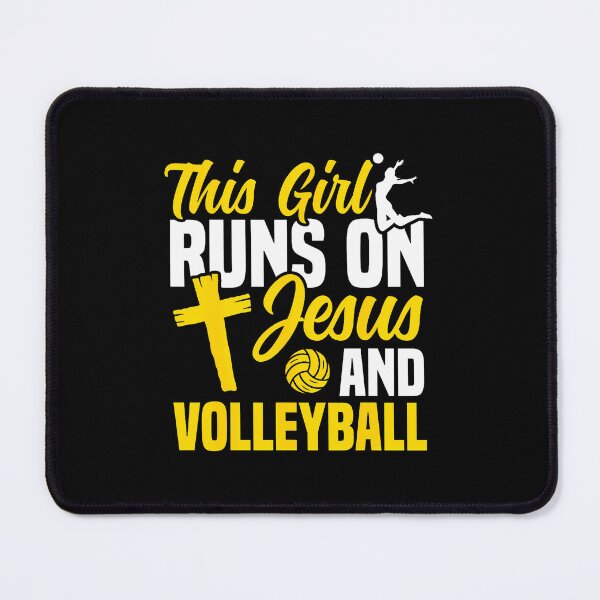 Item preview, Volleyball Player Team This Girl Runs On Jesus And designed and sold by DeannaAntoin.