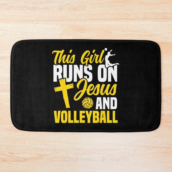 Item preview, Volleyball Player Team This Girl Runs On Jesus And designed and sold by DeannaAntoin.