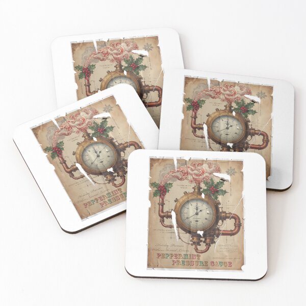 Item preview, Peppermint Pressure Gauge — Holiday Readings designed and sold by gstevensonart.