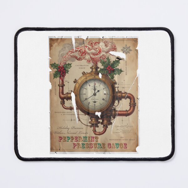 Item preview, Peppermint Pressure Gauge — Holiday Readings designed and sold by gstevensonart.