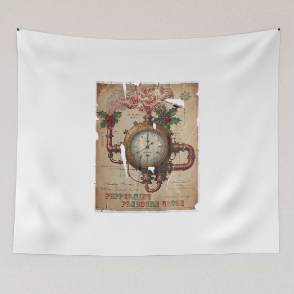 Item preview, Peppermint Pressure Gauge — Holiday Readings designed and sold by gstevensonart.